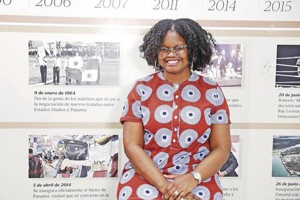 Mibzar Powell Presidenta de la Fundación Red de Jóvenes Afropanameños. Condecorada como 'Afropanameña influyente' en el bicentenario de independencia de Panamá de España. Aboga por la educación como un mecanismo para erradicar la violencia hacia las mujeres de esta comunidad. “El principal reto es la visibilidad como mujer y ese valor como mujer; nosotras hemos estado en diferentes espacios a través de muchos años y ni siquiera nos han valorado”. Mibzar Powell Presidenta de la Fundación Red de Jóvenes Afropanameños. Condecorada como 'Afropanameña influyente' en el bicentenario de independencia de Panamá de España. Aboga por la educación como un mecanismo para erradicar la violencia hacia las mujeres de esta comunidad. “El principal reto es la visibilidad como mujer y ese valor como mujer; nosotras hemos estado en diferentes espacios a través de muchos años y ni siquiera nos han valorado”.
