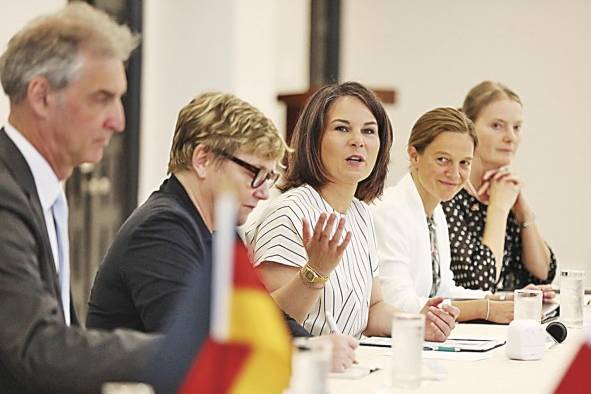 La ministra de Relaciones Exteriores de Alemania, Annalena Baerbock La ministra de Relaciones Exteriores de Alemania, Annalena Baerbock