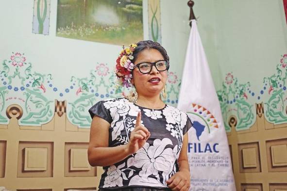 Dali Ángel Pérez es la coordinadora del Programa Emblemático de Mujer y Juventud del Fondo para el Desarrollo de Pueblos Indígenas de América Latina y el Caribe. Dali Ángel Pérez es la coordinadora del Programa Emblemático de Mujer y Juventud del Fondo para el Desarrollo de Pueblos Indígenas de América Latina y el Caribe.