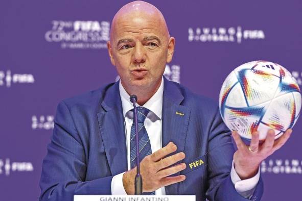 El presidente de la FIFA, Gianni Infantino El presidente de la FIFA, Gianni Infantino