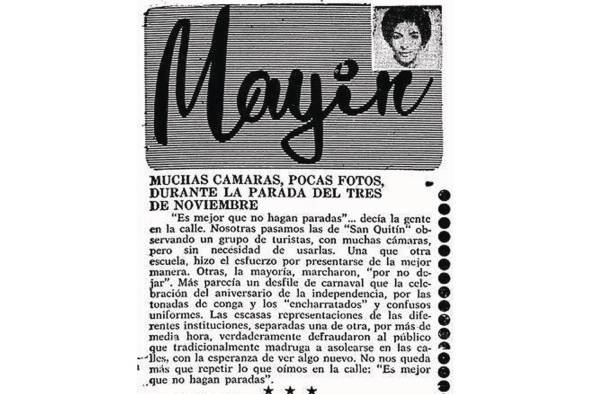 Columna de opinión 'Mayín' en el diario 'El Día'. Columna de opinión 'Mayín' en el diario 'El Día'.