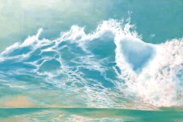 'Agua de mar' 2015. Acrílico sobre lienzo 'Agua de mar' 2015. Acrílico sobre lienzo