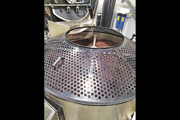 El café durante el proceso de tostado. El café durante el proceso de tostado.