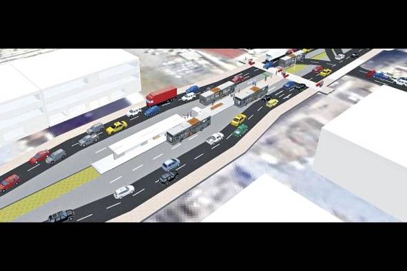 La obra comprende los estudios, el diseño y la construcción, de carriles exclusivos al centro de la vía España. La obra comprende los estudios, el diseño y la construcción, de carriles exclusivos al centro de la vía España.