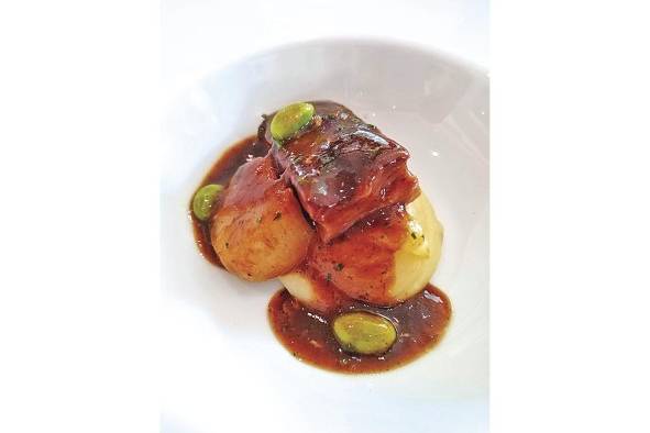 Vieiras y pork belly Vieiras y pork belly