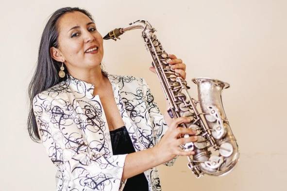 Patricia Zárate, saxofonista y directora ejecutiva del Panamá Jazz Festival. Patricia Zárate, saxofonista y directora ejecutiva del Panamá Jazz Festival.