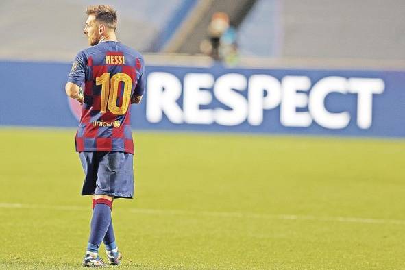 Messi, el '10' del FC Barcelona pone punto y final a su trayectoria como blaugrana. Messi, el '10' del FC Barcelona pone punto y final a su trayectoria como blaugrana.