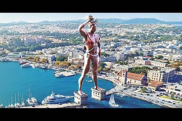 Encajado en la memoria del mediterráneo con la Grecia clásica Encajado en la memoria del mediterráneo con la Grecia clásica