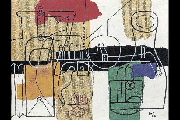 Collage en cartón de Le Corbusier Collage en cartón de Le Corbusier