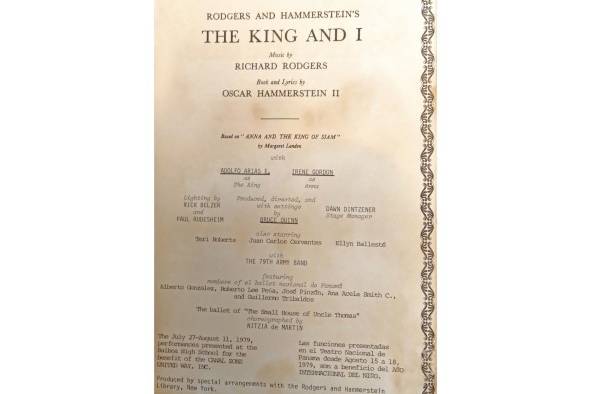 'The King and I', montaje de 1979 'The King and I', montaje de 1979