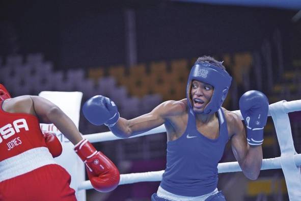 La boxeadora panameña Atheyna Bylon (75 kilos). La boxeadora panameña Atheyna Bylon (75 kilos).