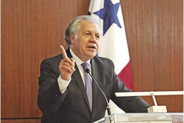 Ayer, Luis Almagro, secretario general de la OEA, en una conferencia en la CCIAP Ayer, Luis Almagro, secretario general de la OEA, en una conferencia en la CCIAP