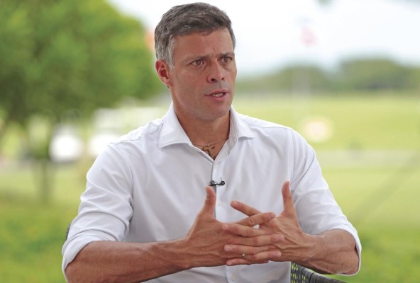 Leopoldo López, durante la entrevista con 'La Estrella de Panamá'. Leopoldo López, durante la entrevista con 'La Estrella de Panamá'.