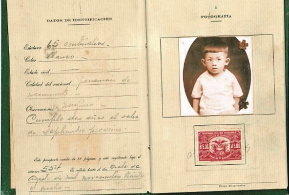 Pasaporte panameño emitido en 1930 Pasaporte panameño emitido en 1930