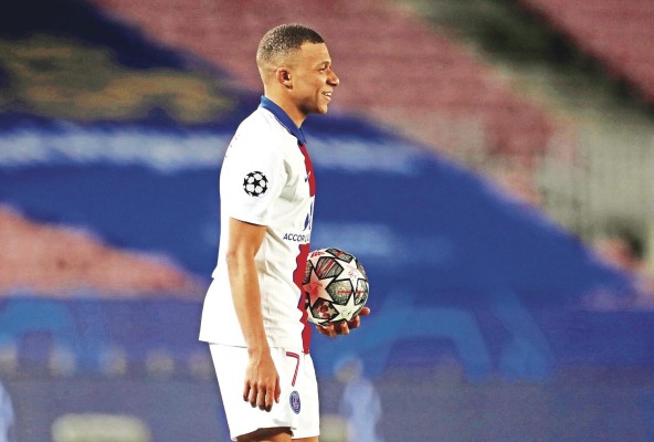 El delantero del París Saint-Germain Kylian Mbappe. El delantero del París Saint-Germain Kylian Mbappe.
