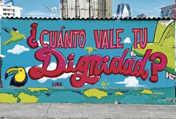 Este mural está ubicado en vía Israel, ciudad de Panamá. Este mural está ubicado en vía Israel, ciudad de Panamá.