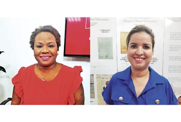 Gricelda Melo (i) y Zaida Herrera (d), candidatas para la presidencia del Conape. Gricelda Melo (i) y Zaida Herrera (d), candidatas para la presidencia del Conape.
