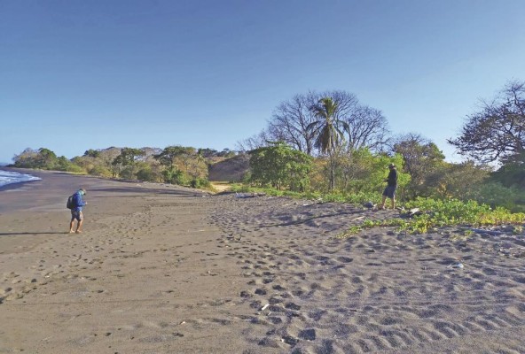 La playa El Gato tiene unos 800 m de largo y unos 18 m de ancho, con una pendiente de 4% en promedio. La playa El Gato tiene unos 800 m de largo y unos 18 m de ancho, con una pendiente de 4% en promedio.