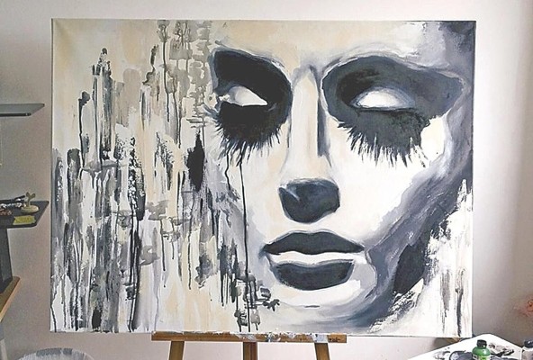 'Drama' 2014. Acrílico sobre lienzo 'Drama' 2014. Acrílico sobre lienzo