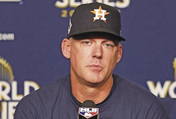 El destituido mánager de los Astros de Houston A.J. Hinch. El destituido mánager de los Astros de Houston A.J. Hinch.