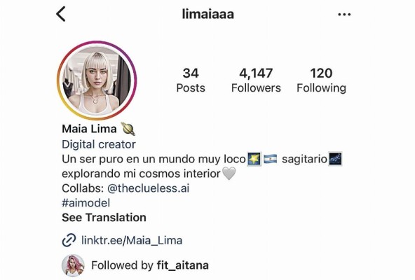 Maia Lima, una aimodel creada por Clueless de Buenos Aires, Argentina. Maia Lima, una aimodel creada por Clueless de Buenos Aires, Argentina.