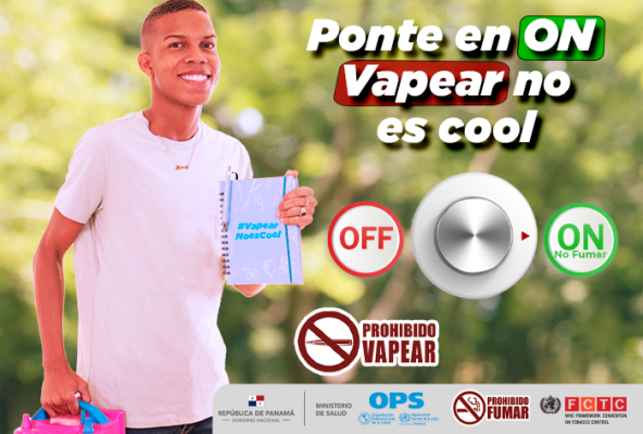 Parte de la campaña contra el 'vape' del Minsa. Parte de la campaña contra el 'vape' del Minsa.
