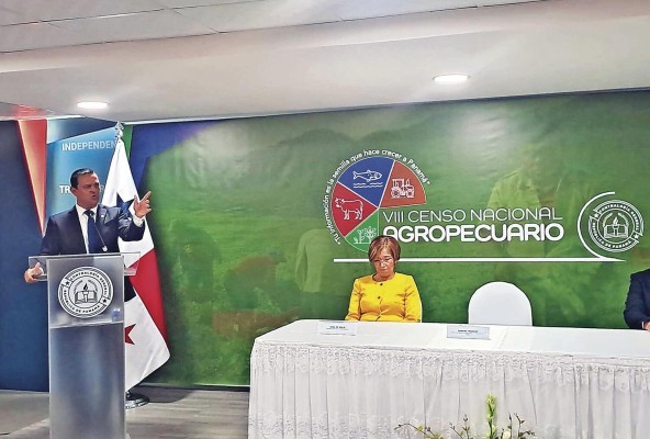 El director del Inec, Samuel Moreno, durante el anuncio del Censo Experimental Agropecuario, este martes. El director del Inec, Samuel Moreno, durante el anuncio del Censo Experimental Agropecuario, este martes.