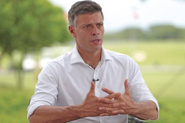 Leopoldo López, durante la entrevista con 'La Estrella de Panamá'. Leopoldo López, durante la entrevista con 'La Estrella de Panamá'.