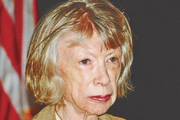 La escritora Joan Didion La escritora Joan Didion