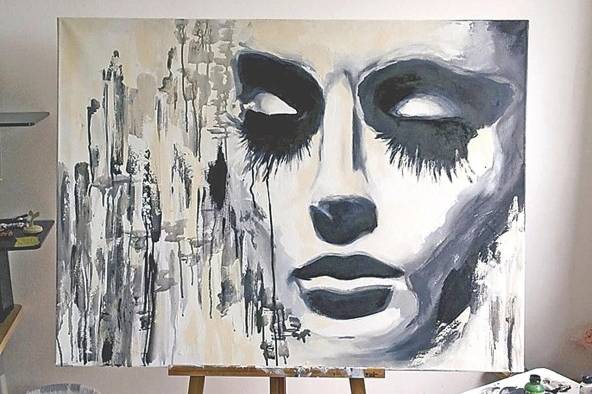 'Drama' 2014. Acrílico sobre lienzo 'Drama' 2014. Acrílico sobre lienzo