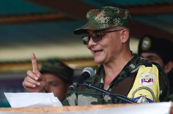 Néstor Gregorio Vera Fernández, alias Iván Mordisco, máximo cabecilla del Estado Mayor Central. Néstor Gregorio Vera Fernández, alias Iván Mordisco, máximo cabecilla del Estado Mayor Central.