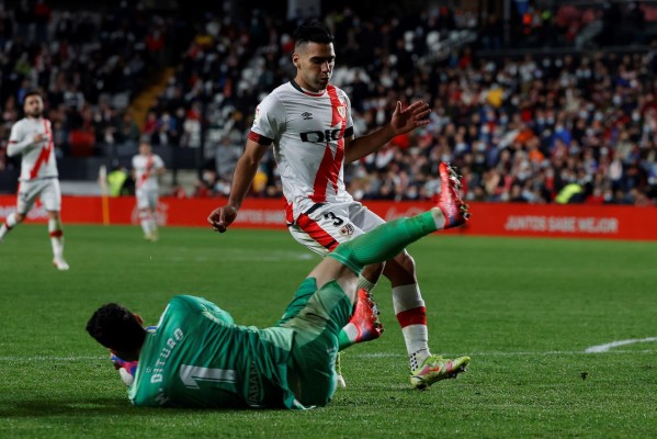 El delantero colombiano del Rayo Vallecano Radamel Falcao El delantero colombiano del Rayo Vallecano Radamel Falcao