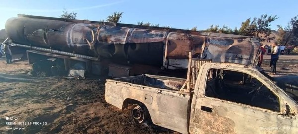 El cisterna incendiado. El cisterna incendiado.