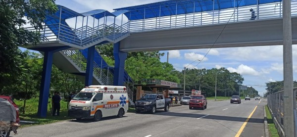 Los bomberos transitaban por la zona cuando se percataron de que la menor tenía intenciones de saltar del paso elevado. Los bomberos transitaban por la zona cuando se percataron de que la menor tenía intenciones de saltar del paso elevado.