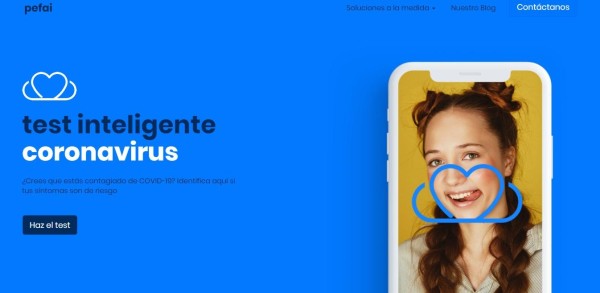 En el sitio web de Pefai los usuarios pueden llenar un formulario para saber si están infectados. En el sitio web de Pefai los usuarios pueden llenar un formulario para saber si están infectados.
