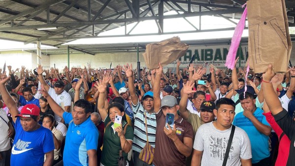 Trabajadores de las bananeras acudieron al acto de conmemoración el Día del Trabajador, en el que Adames fue el orador. Trabajadores de las bananeras acudieron al acto de conmemoración el Día del Trabajador, en el que Adames fue el orador.