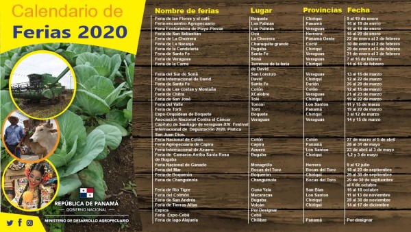 Calendario de Ferias 2020 Calendario de Ferias 2020