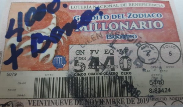 Número ganador Número ganador