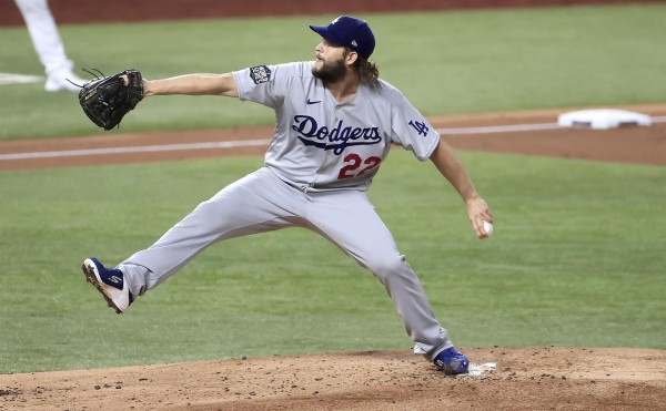 Clayton Kershaw de los Dodgers de Los Angeles, en una fotografía de archivo. Clayton Kershaw de los Dodgers de Los Angeles, en una fotografía de archivo.