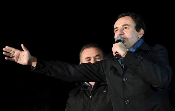 El nacionalista Albin Kurti, líder del movimiento Autodeterminación (Vetevendosje). El nacionalista Albin Kurti, líder del movimiento Autodeterminación (Vetevendosje).