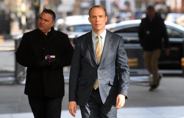 El viceprimer ministro británico, Dominic Raab. El viceprimer ministro británico, Dominic Raab.
