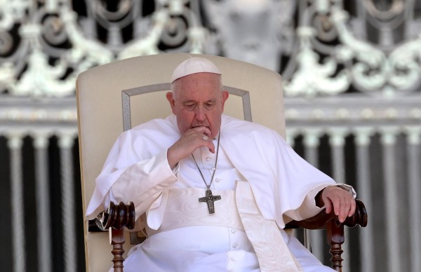 Imagen de archivo del papa Francisco en el Vaticano. Imagen de archivo del papa Francisco en el Vaticano.