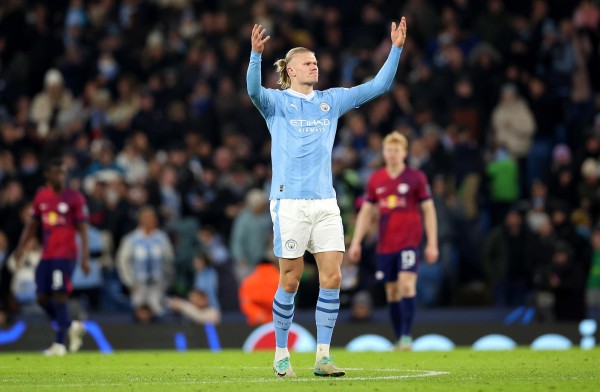 Erling Haaland del Manchester City. Erling Haaland del Manchester City.