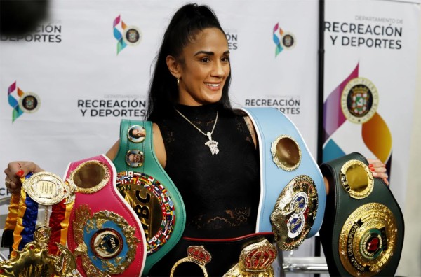 Foto de archivo de la boxeadora puertorriqueña Amanda Serrano. Foto de archivo de la boxeadora puertorriqueña Amanda Serrano.