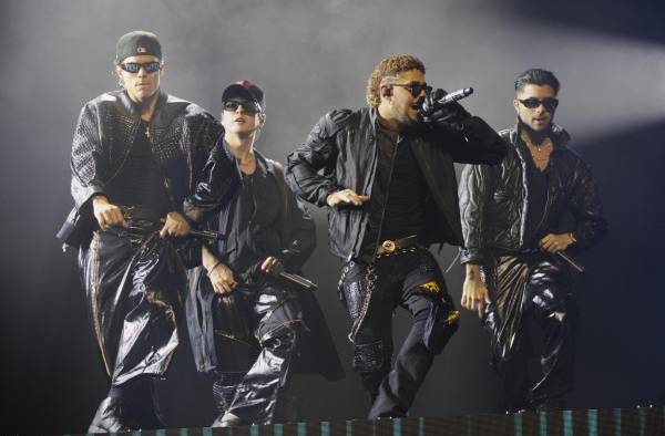La agrupación latina CNCO se presenta en un concierto, el último de su gira Última cita, un espectáculo con el que se despiden antes de disolverse como banda, este 17 de noviembre de 2023. La agrupación latina CNCO se presenta en un concierto, el último de su gira Última cita, un espectáculo con el que se despiden antes de disolverse como banda, este 17 de noviembre de 2023.