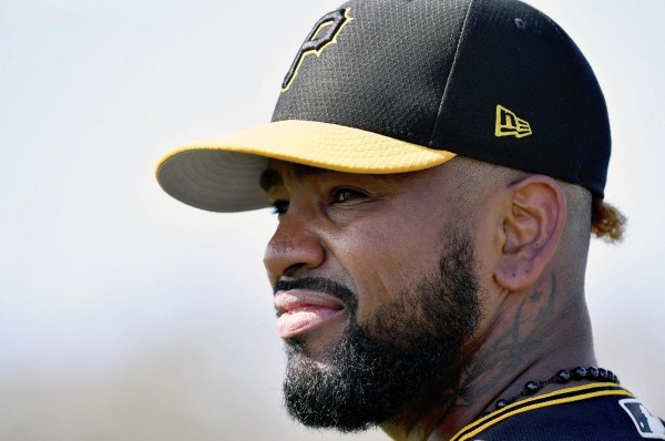 El cerrador Felipe Vázquez de los Piratas de Pittsburgh durante un entrenamiento de pretemporada en Bradenton. El cerrador Felipe Vázquez de los Piratas de Pittsburgh durante un entrenamiento de pretemporada en Bradenton.