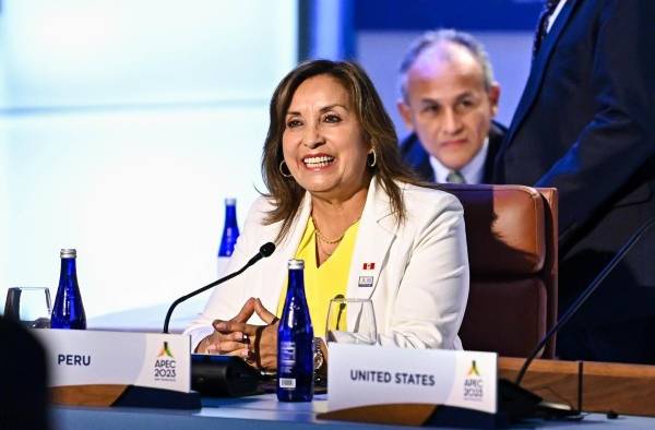 Fotografía cedida por el Departamento de Estado de Estados Unidos donde aparece la presidente de Perú, Dina Boluarte. Fotografía cedida por el Departamento de Estado de Estados Unidos donde aparece la presidente de Perú, Dina Boluarte.