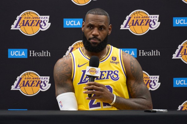 El jugador de Los Ángeles Lakers, LeBron James. El jugador de Los Ángeles Lakers, LeBron James.