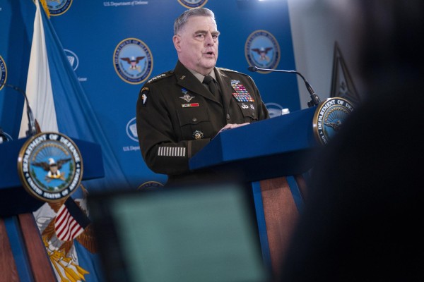 El presidente del Estado Mayor Conjunto, el general Mark Milley, este 15 de marzo de 2023. El presidente del Estado Mayor Conjunto, el general Mark Milley, este 15 de marzo de 2023.