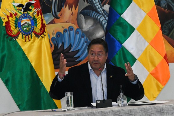 Fotografía de archivo, tomada el pasado 30 de agosto, en la que se registró al presidente de Bolivia, Luis Arce Fotografía de archivo, tomada el pasado 30 de agosto, en la que se registró al presidente de Bolivia, Luis Arce